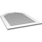 Ekena Millwork Octagonal Top Surface Mount PVC Gable Vent: Functional, w/ 3-1/2"W x 1"P Standard Frame, 30"W x 42"H GVPOT30X4201SF - alternate 3